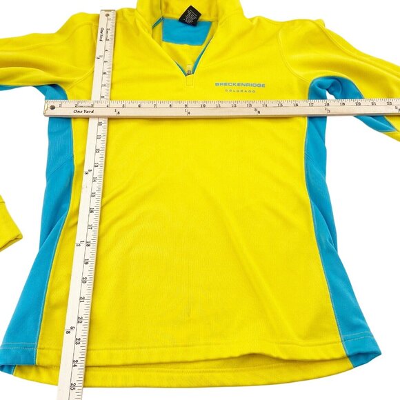 outfitter Trading Co. Women's Medium Breckenridge Co. Pullover Yellow 1/4 zip - Picture 5 of 6